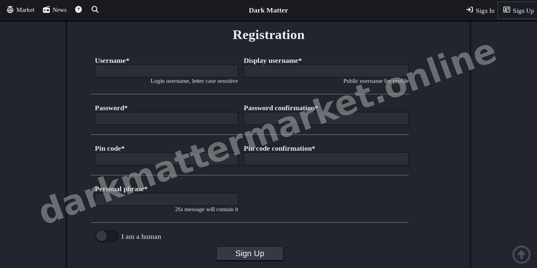 Account Registration Page